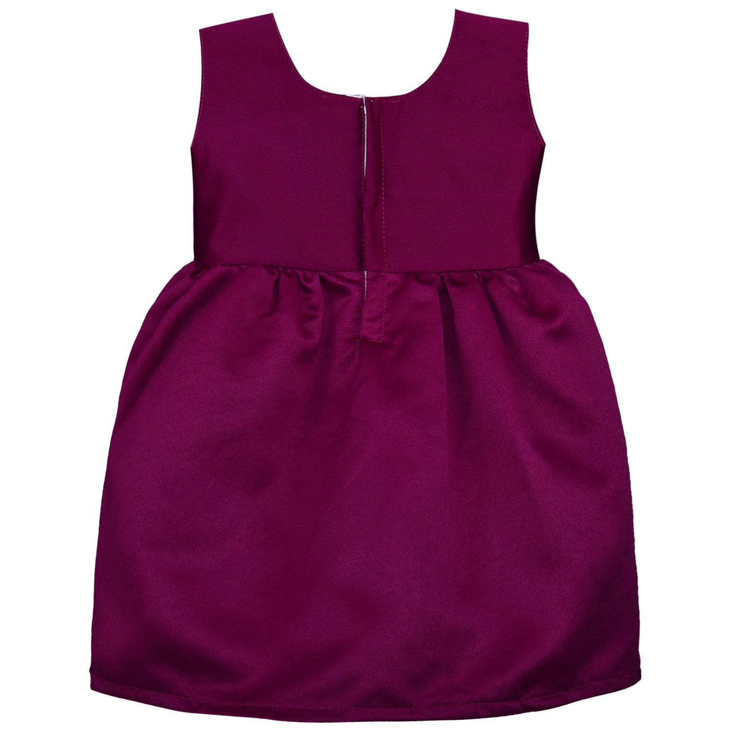 Wine Baby Girls Party Wear Dress