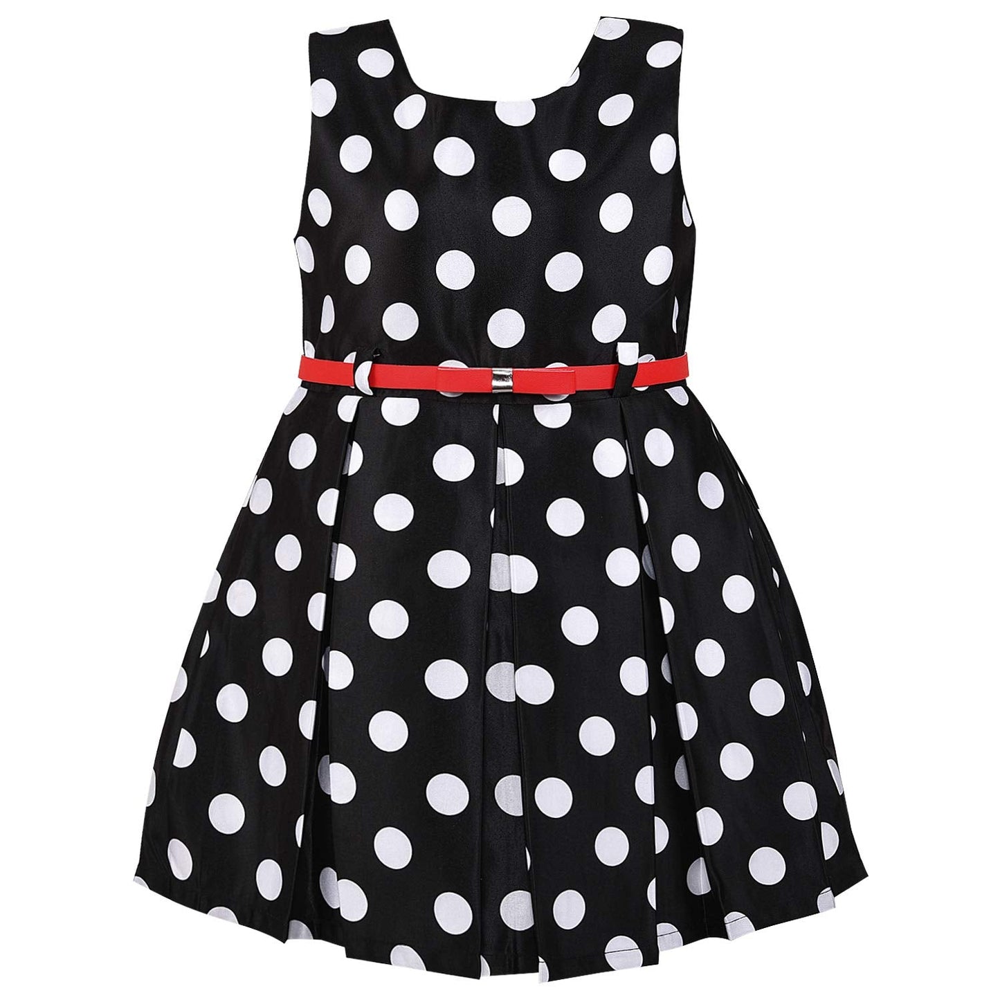 Baby Girls Dress Frock for Girls-(stn743blknw)