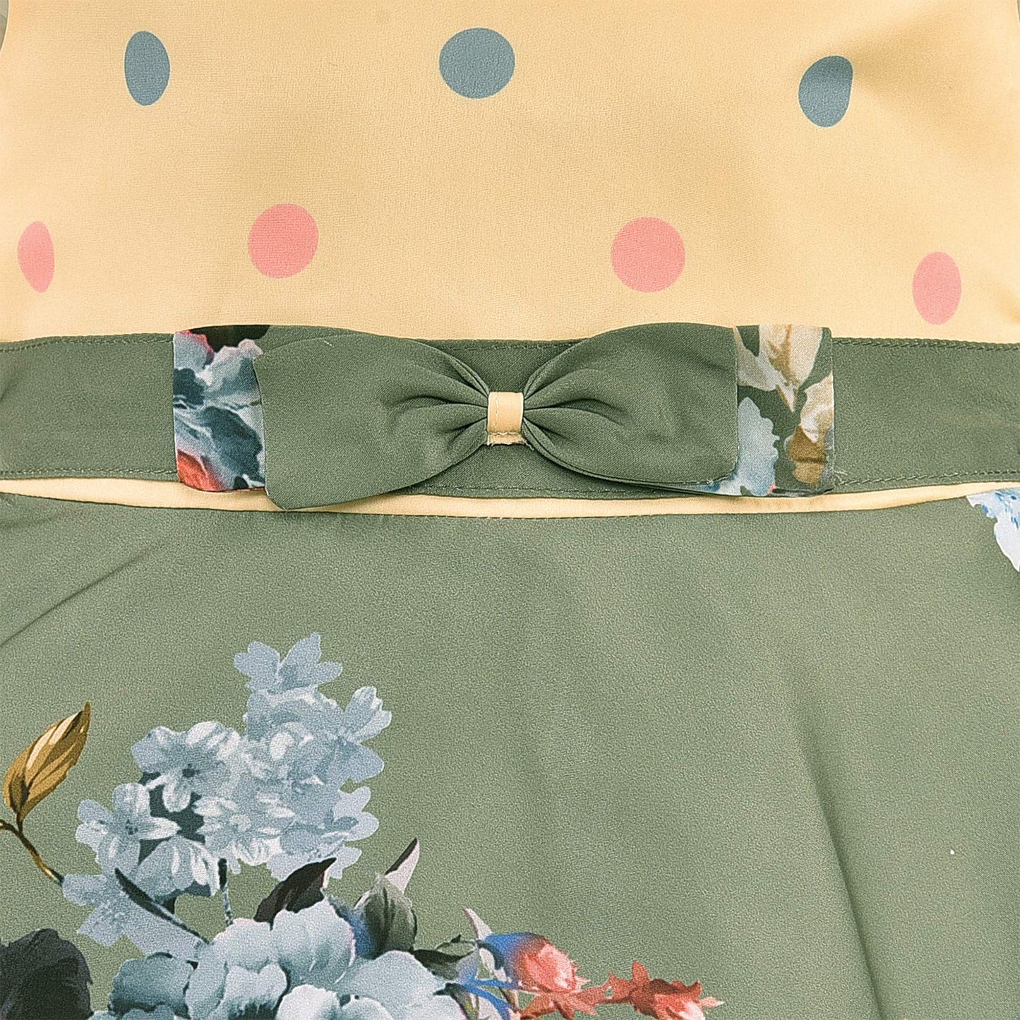 Baby Girls Partywear  Dress Frock (stn754grn)