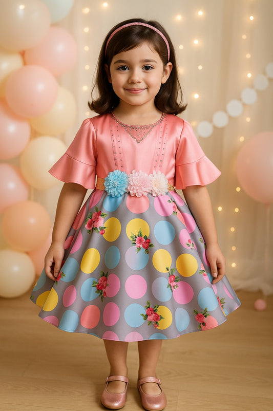kids Birthday Frock Dress (stn765pch)