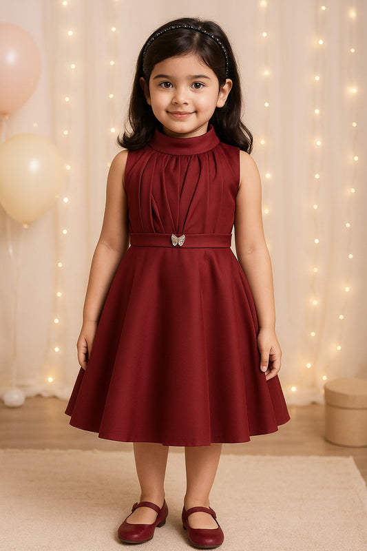 Baby Girls Midi/Knee Length Party Dress stn885mrn